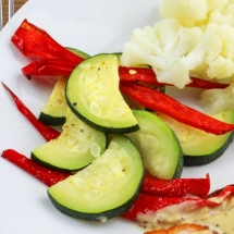 Roasted Peppers and Zucchini