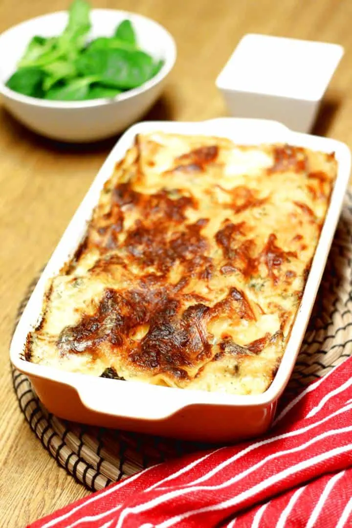 lasagna with white sauce