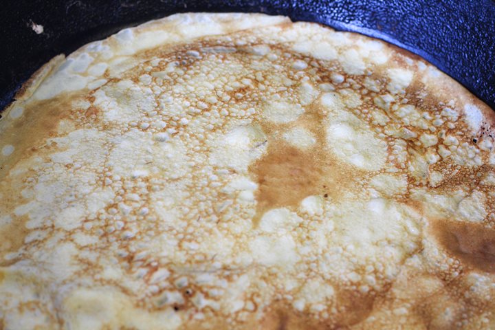 thin pancakes
