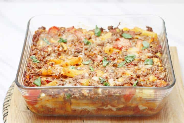 Cheesy Bolognese Pasta Bake The Soprano S Ziti Al Forno