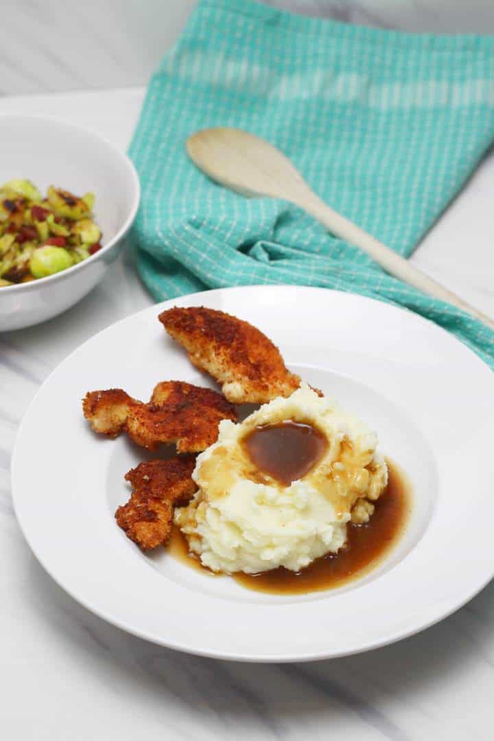 fried chicken with bread crumbs