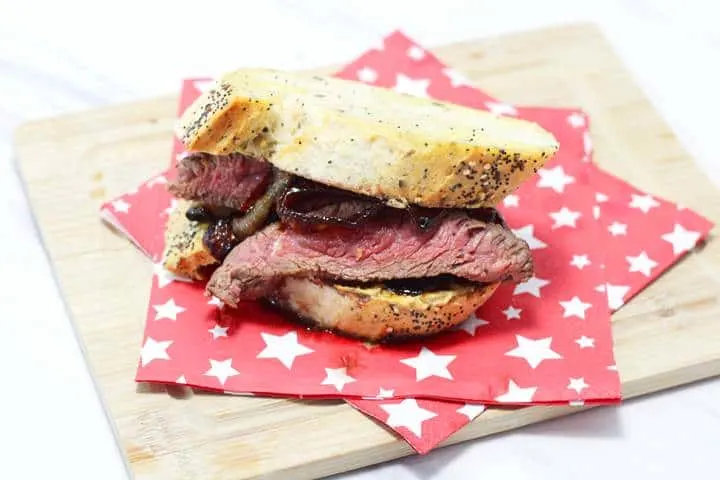 flank steak sandwich