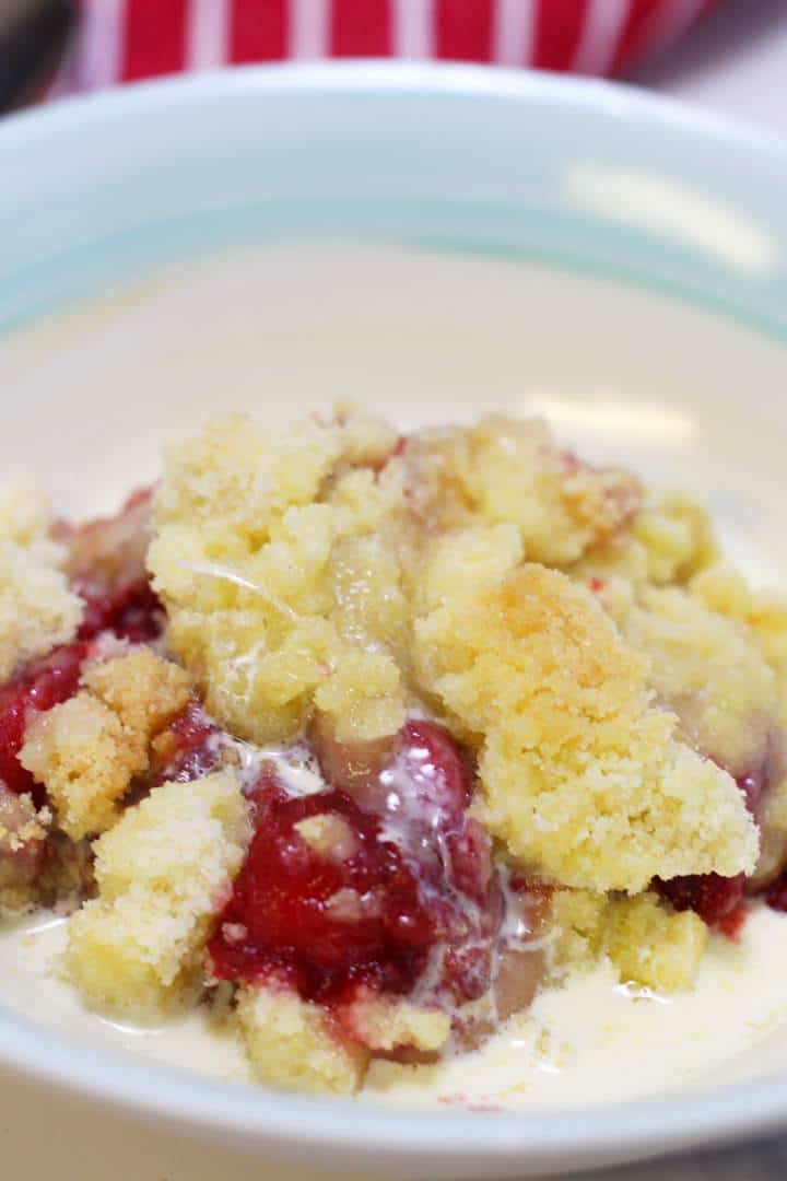 apple blackberry crumble