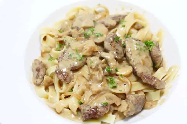 traditional beef stroganoff