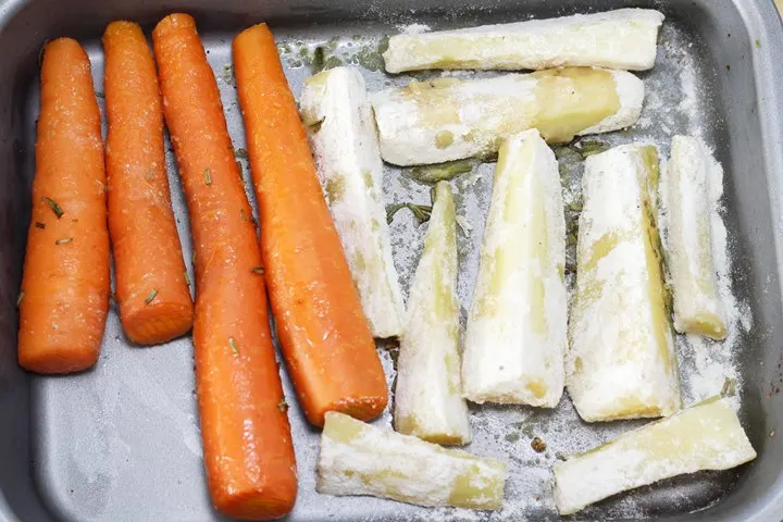 roast carrots with parsnips