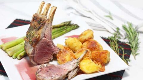 Rack of Lamb with a Port Sauce