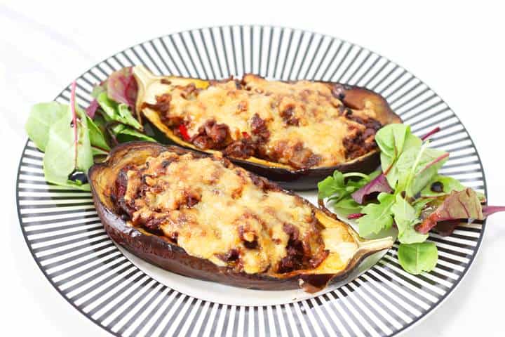 healthy stuffed eggplant