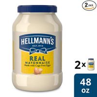 Hellmann's Mayonnaise For Delicious Sandwiches Real Rich In Omega 3-Ala 48 Oz Pack Of 2