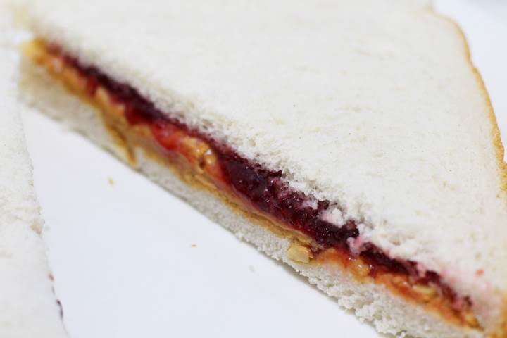 peanut butter and jelly sandwich