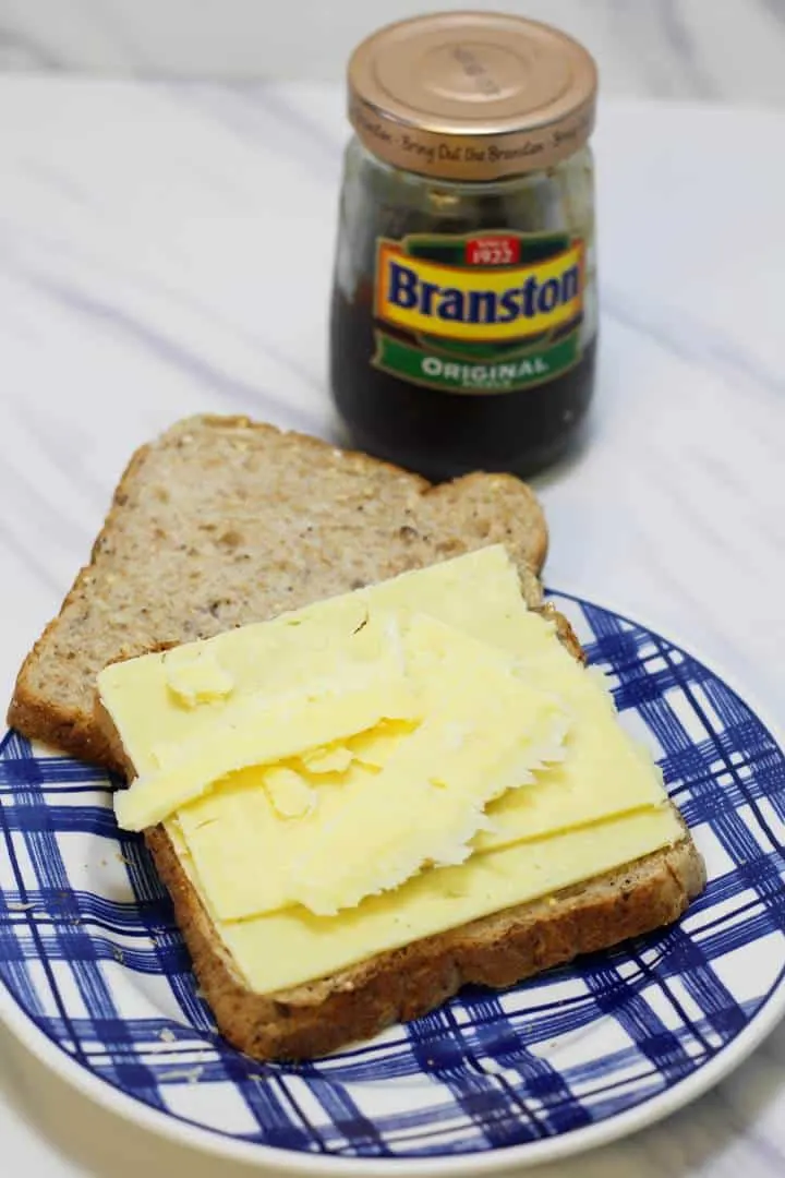 Cheese And Pickle Sandwich Part Of A Traditional Ploughman S Lunch