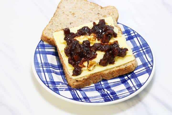 Cheese And Pickle Sandwich Part Of A Traditional Ploughman S Lunch