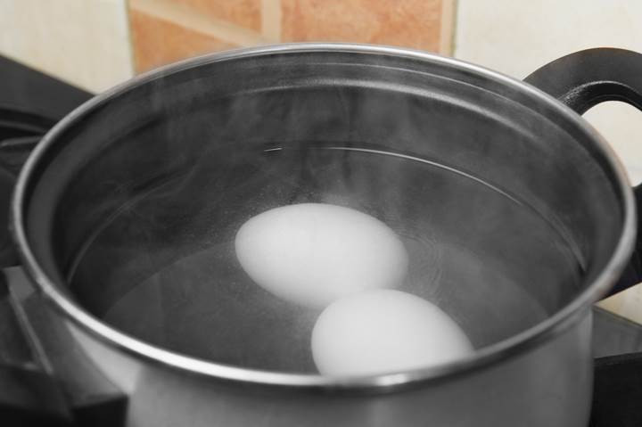 boiling eggs