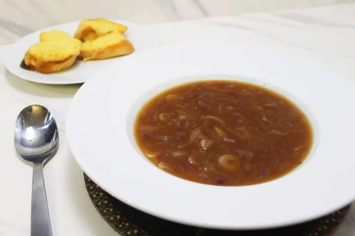 recipe vegetarian french onion soup