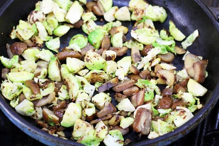 roasted chestnuts and brussel sprouts recipe