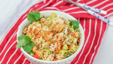 Piri Piri Rice Recipe – with marinated spicy chicken and vegetables
