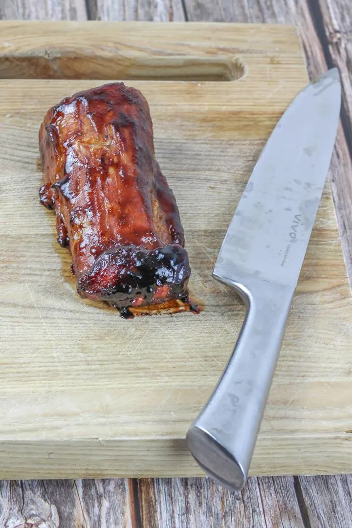 Brown Sugar & Mustard Glazed Smoked Pork Tenderloin • Food for a Year