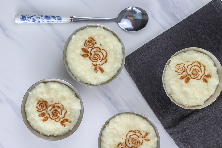 rice pudding made with sweetened condensed milk