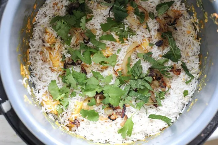 chicken biryani instant pot