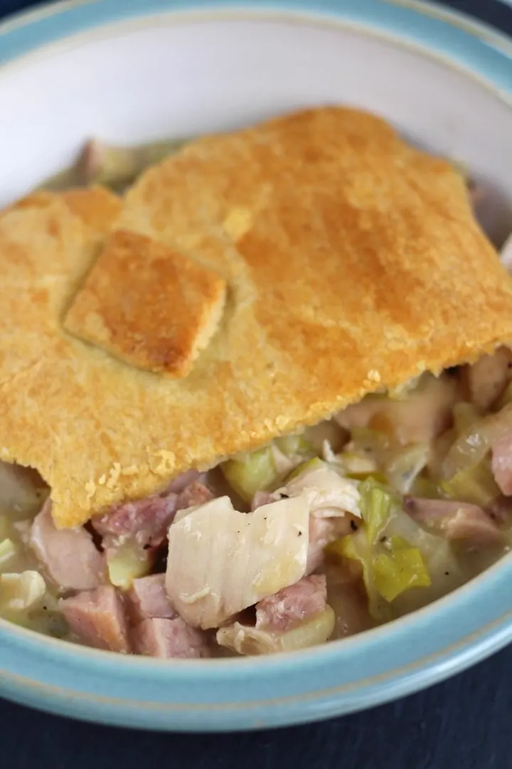 turkey ham and leek pie