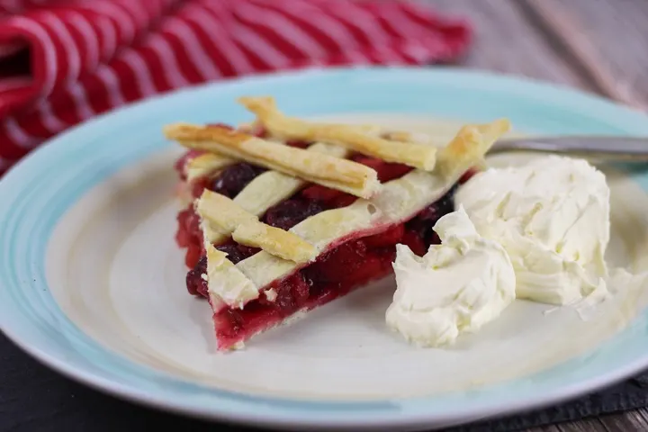 apple cherry pie with frozen cherries