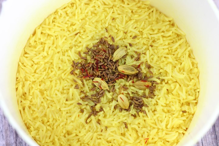 Indian Pilau Rice – cooked in less than 10 minutes in your microwave oven