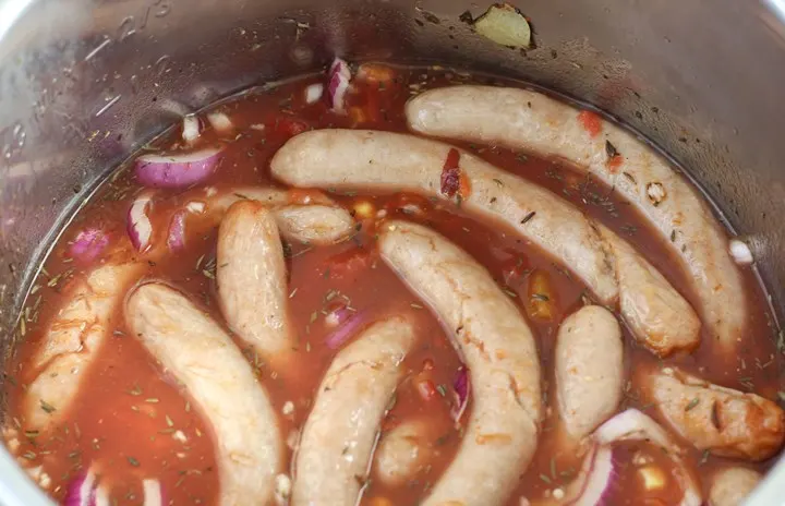 Pork sausage discount in instant pot