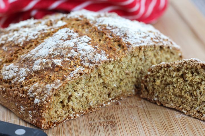 brown soda bread crumb