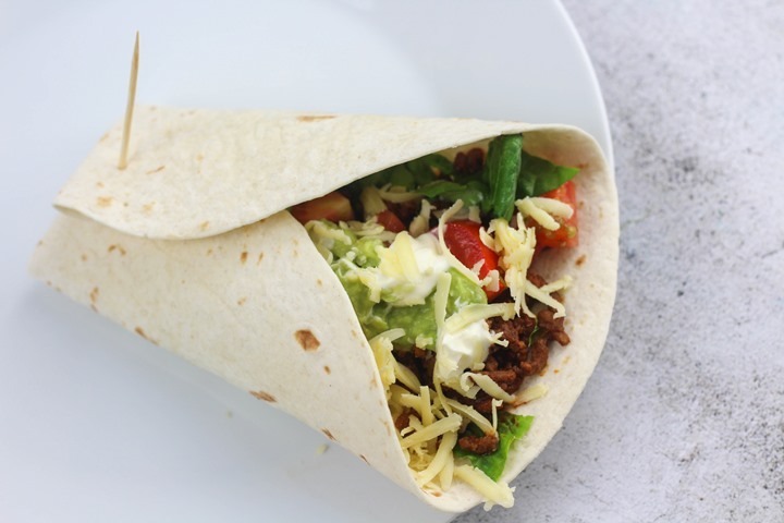 beef taco tortilla