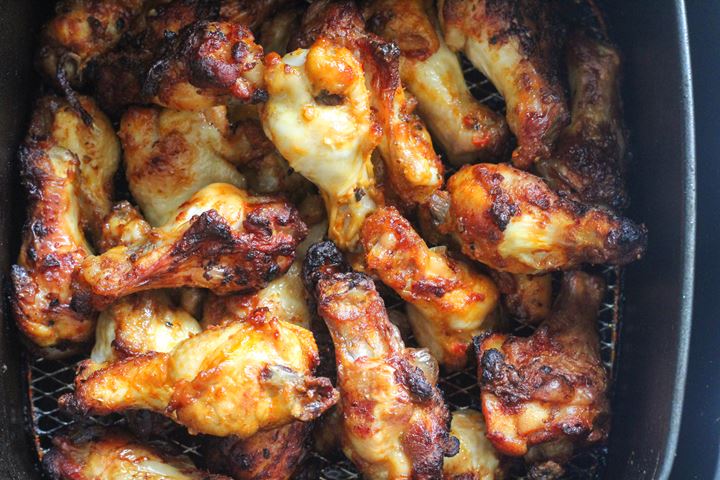 Frozen chicken wings clearance in an air fryer