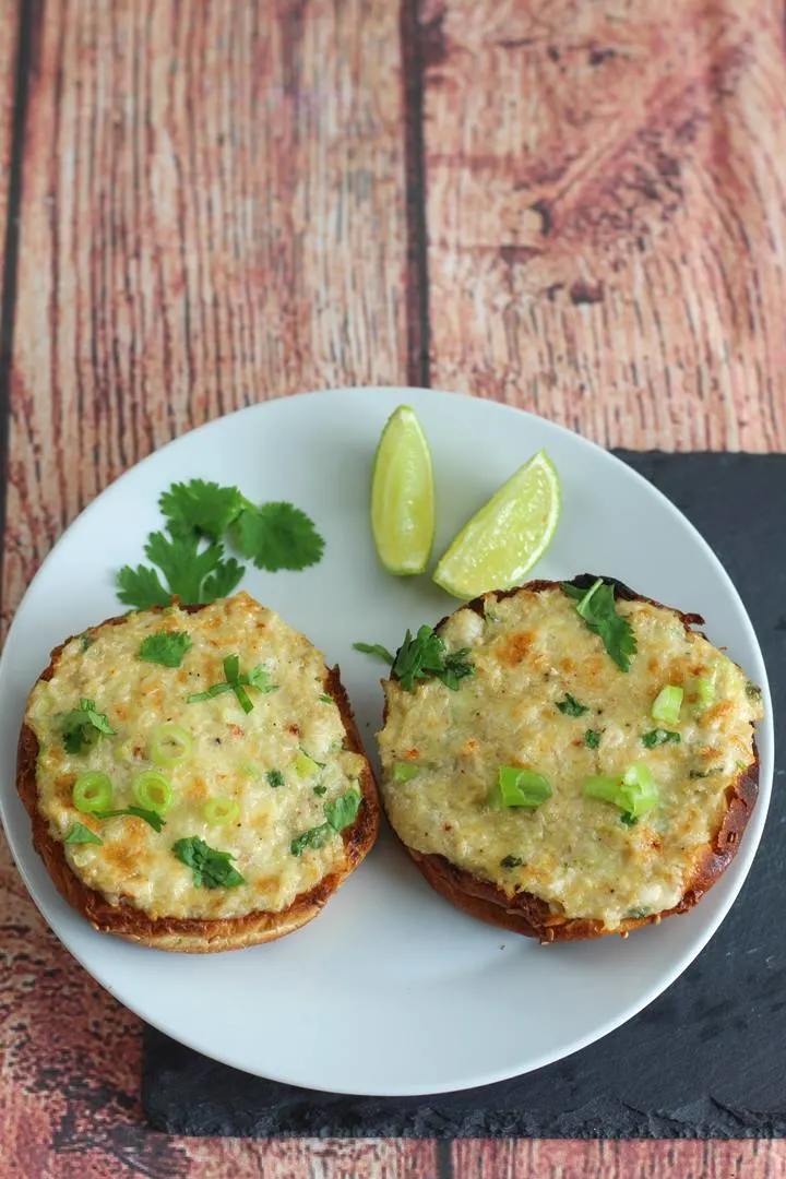 open faced crab melt sandwich