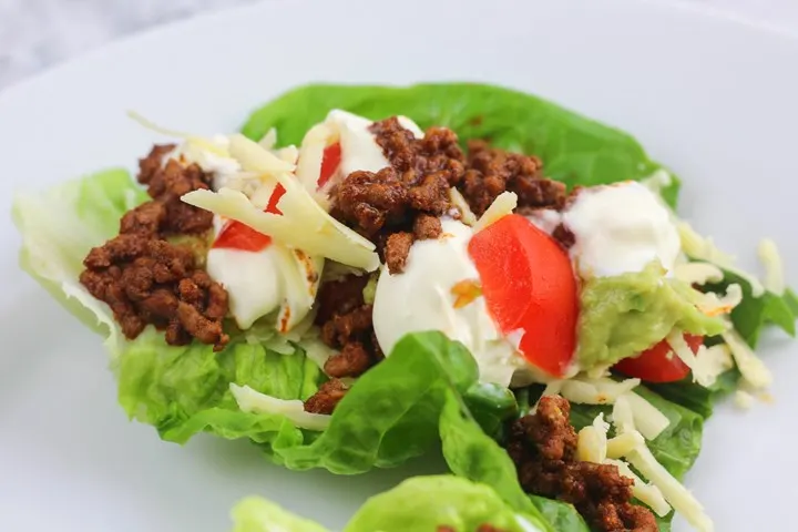 mexican lettuce taco wrap