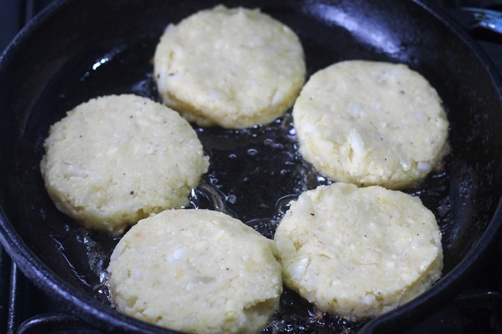 Potato Patties Delicious Fried Cheese And Onion Flavoured Potato Cakes