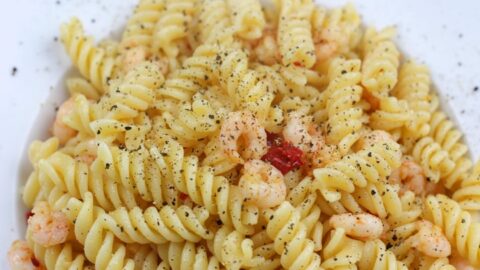 Oil and Garlic Pasta (with prawns)