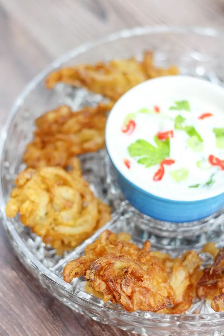 onion pakora starter