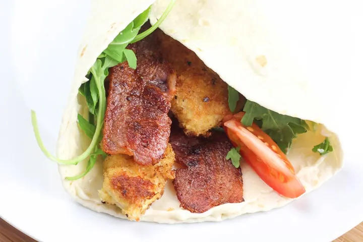 crispy chicken wrap