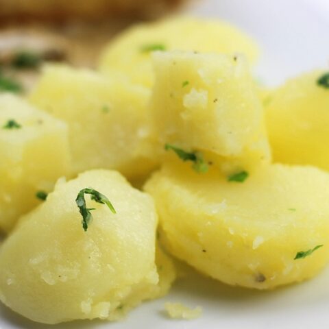 buttered potatoes