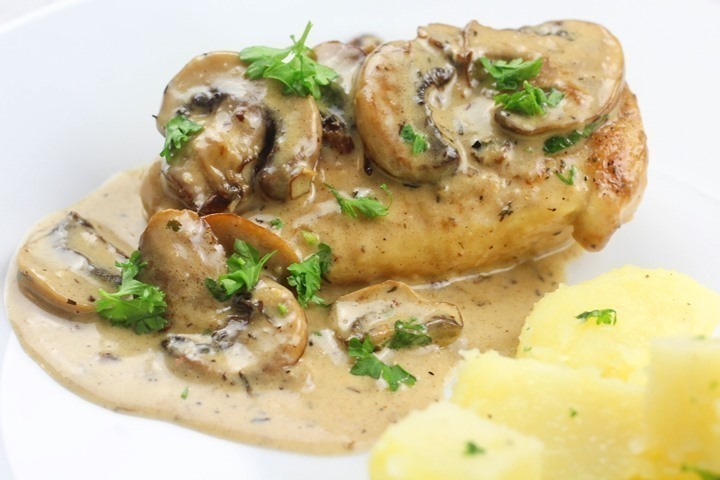 creamy chicken and mushroom