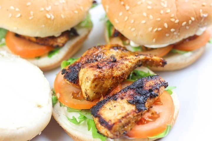 chicken breast burger