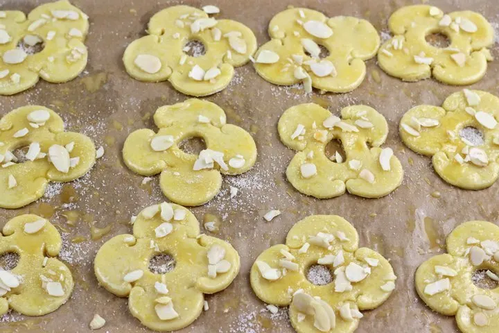 Cookies ready for the oven