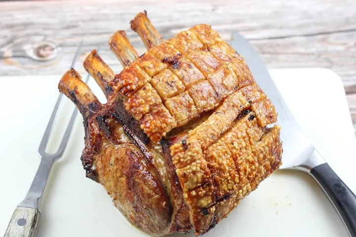 roasted pork rack