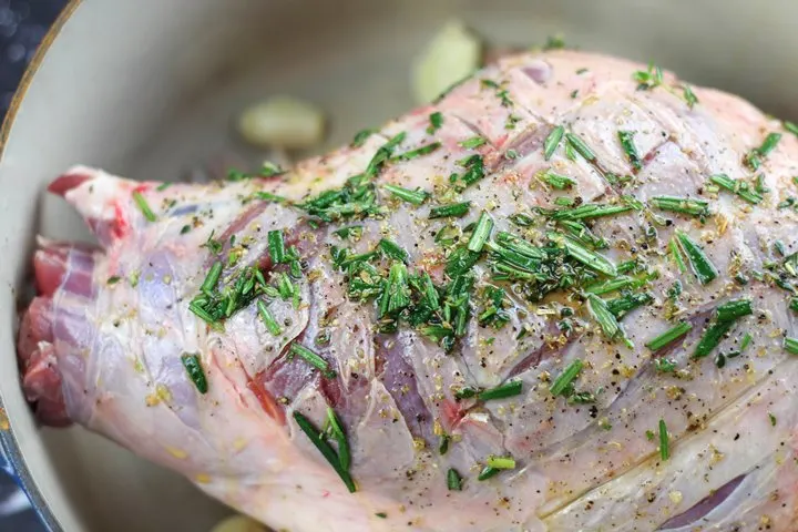 slow roast greek leg of lamb