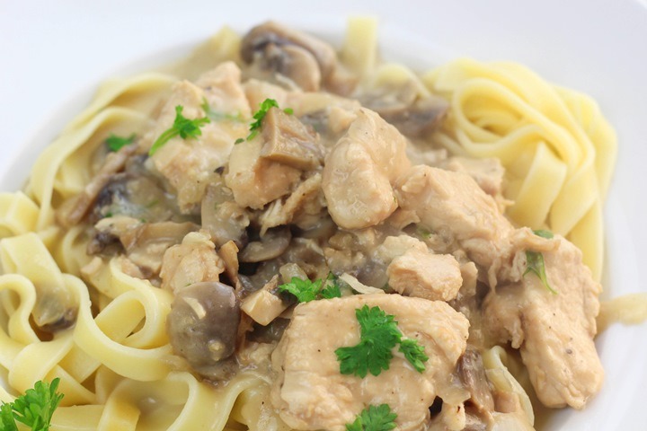 mushroom stroganoff instant pot