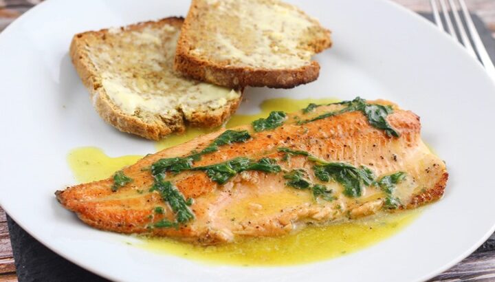 pan fried trout with lemon butter sauce
