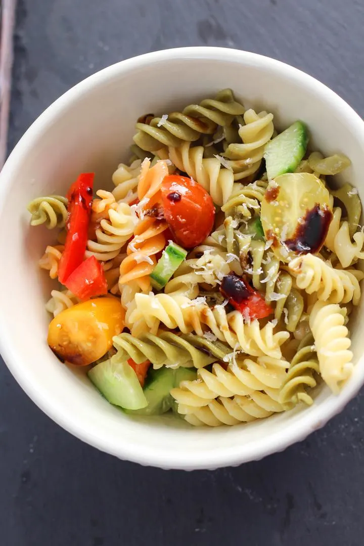 pasta salad with balsamic dressing