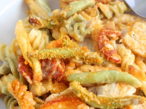 Chorizo and Chicken Pasta Bake