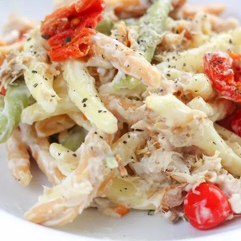 mackerel pasta salad