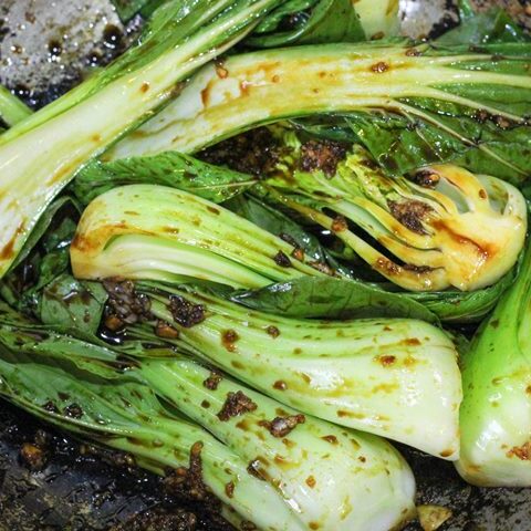 stir fried pak choi