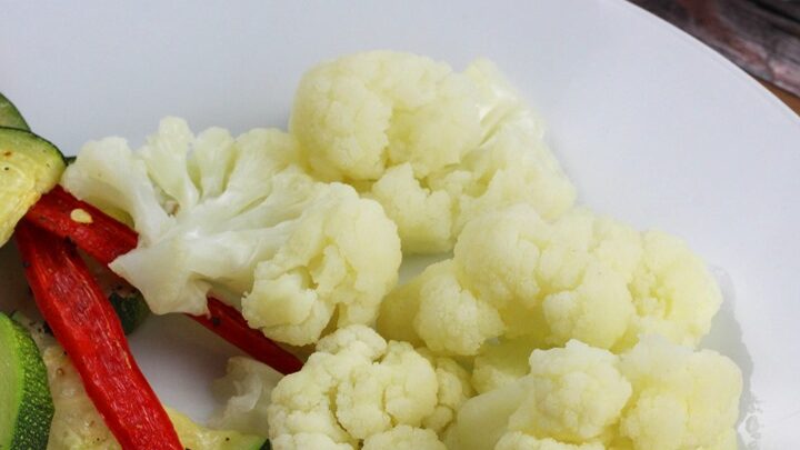 steamed cauliflower in microwave