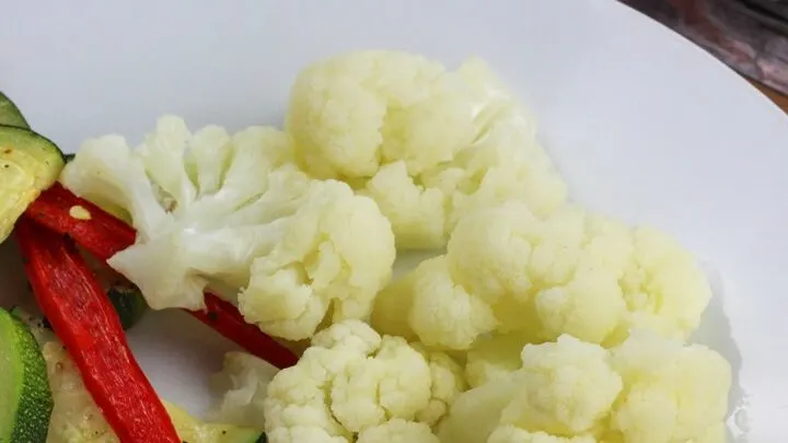 Steamed Cauliflower in Microwave - a super simple and healthy side dish