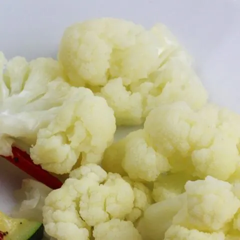 steamed microwave cauliflower